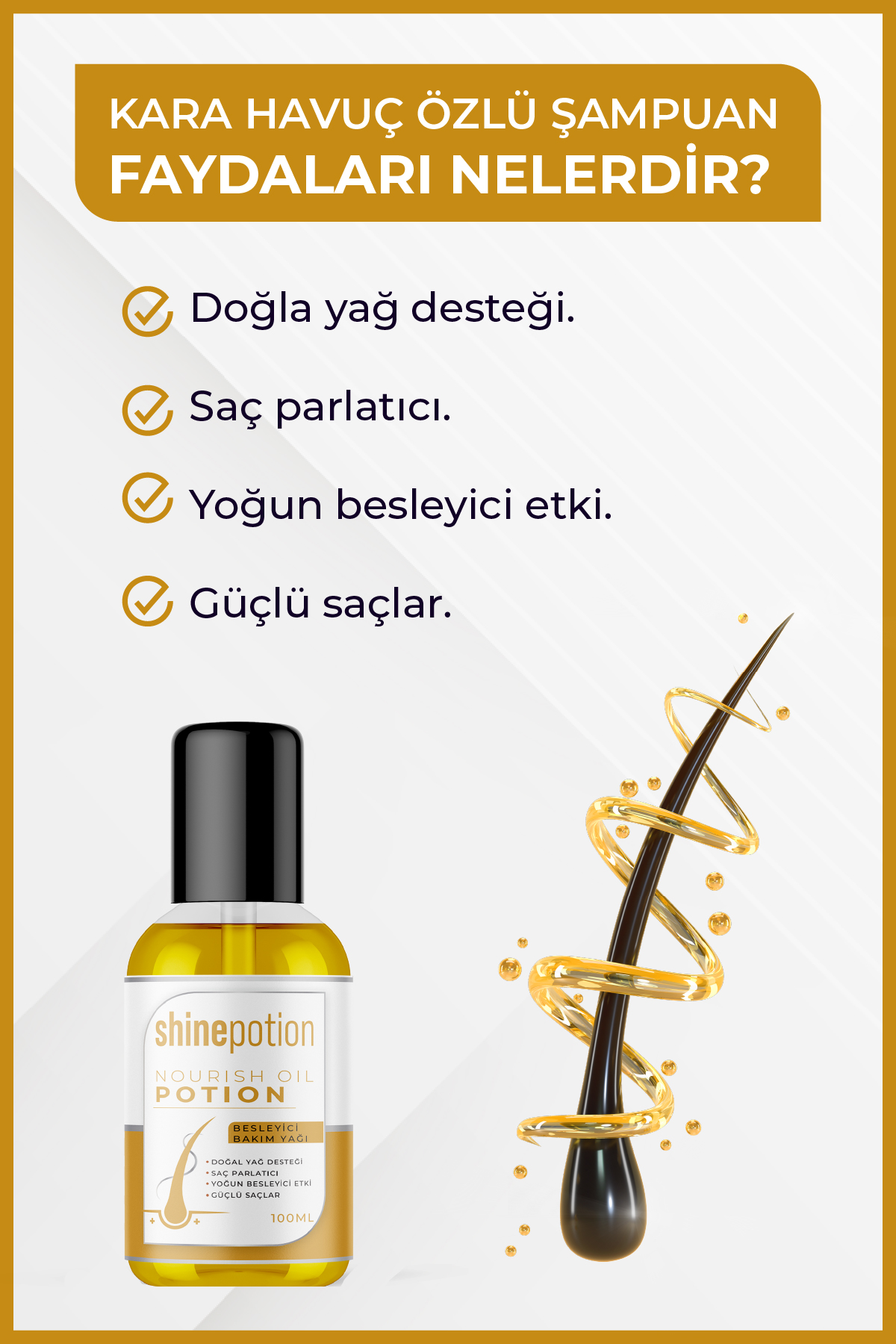 100 ml Saç Bakım Yağı + 250 ml Besleyici Saç Bakım Maskesi 2’li SET